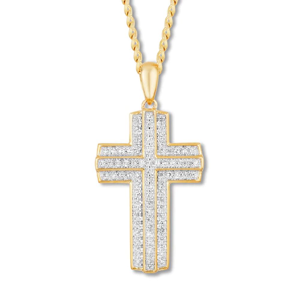 Moissanite Cross Pendant Chain Necklace – K & C World of Fashion