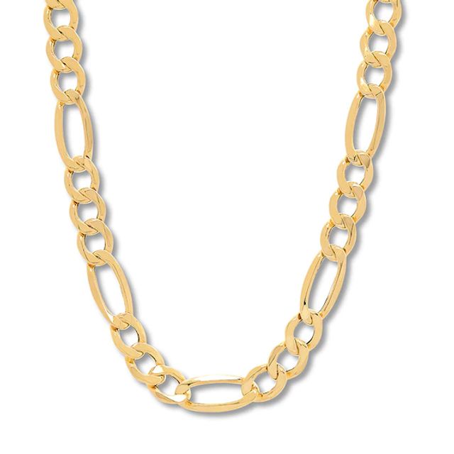 Kay Figaro Link Necklace 14K Yellow Gold 22" Length
