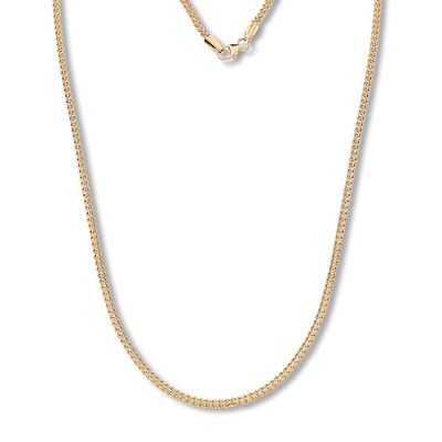 Kay 22" Franco Chain Necklace 14K Yellow Gold Appx. 2.6mm