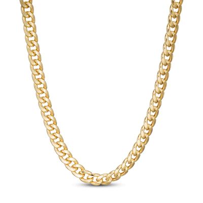 Kay Cuban Chain Necklace 10K Yellow Gold 24"