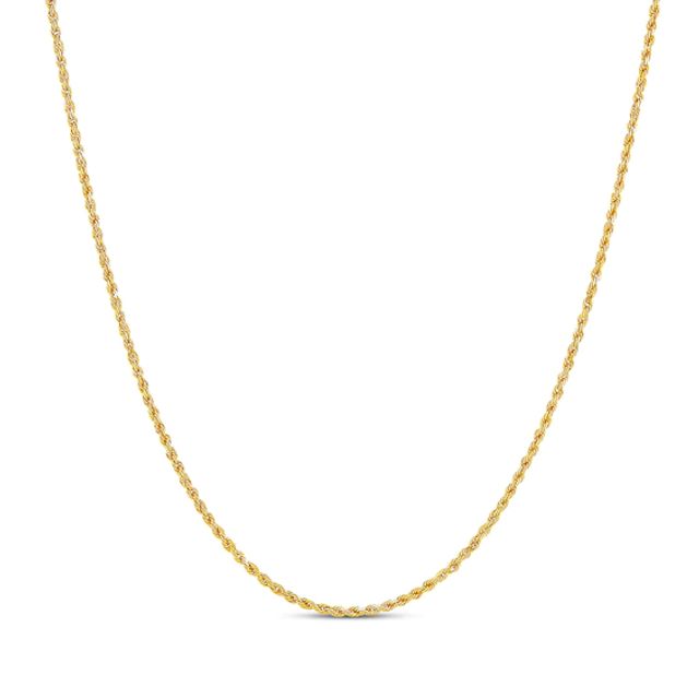 Solid Rope Chain 14K Yellow Gold 24"
