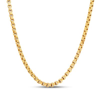 Kay Box Chain Necklace 10K Yellow Gold 22" Length
