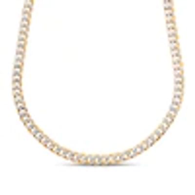 Kay Curb Link Necklace 10K Two-Tone Gold 22" Length