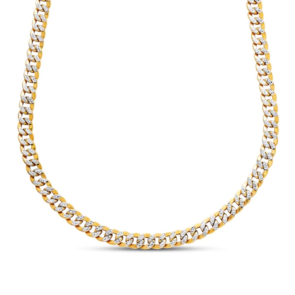 Kay Curb Link Necklace 10K Two-Tone Gold 22" Length