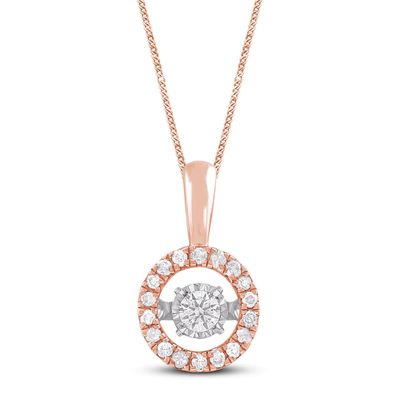 Unstoppable Love Diamond Necklace 1/2 ct tw 10K Rose Gold 19"