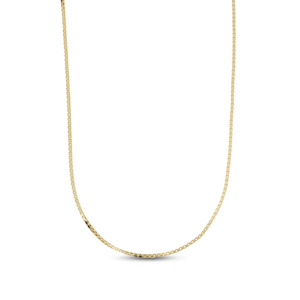Kay Square Box Chain Necklace 14K Yellow Gold 18"