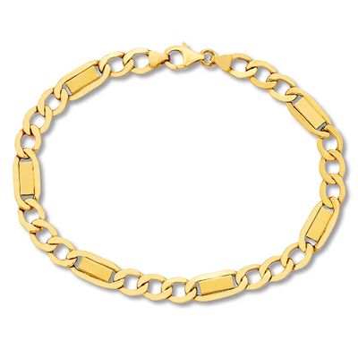 Kay Link Chain Bracelet 10K Yellow Gold 8.5" Length