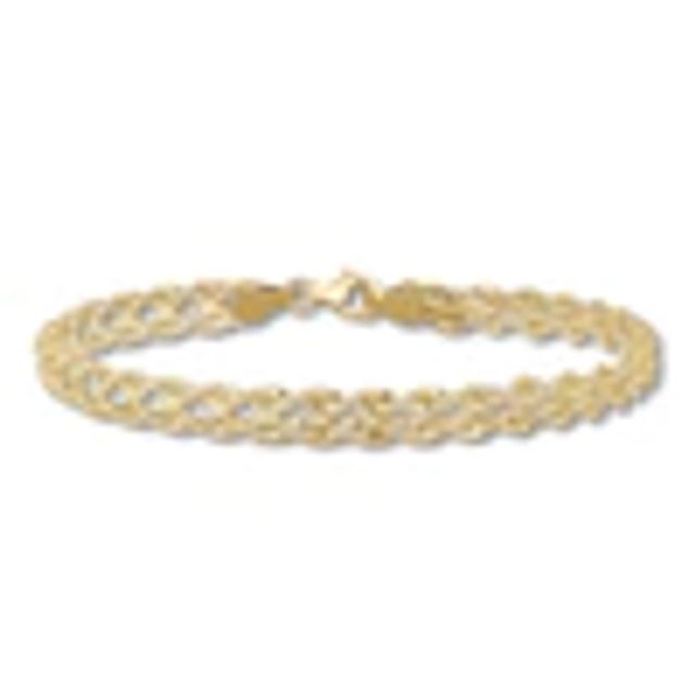 Kay Double Rope Chain Bracelet 10K Yellow Gold 7.5"