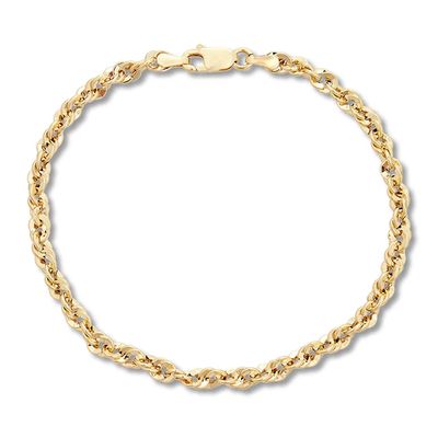 Kay Rope Chain Bracelet 10K Yellow Gold 7.5"