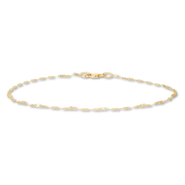 Kay Infinity Symbol Anklet 14K Yellow Gold 9.5