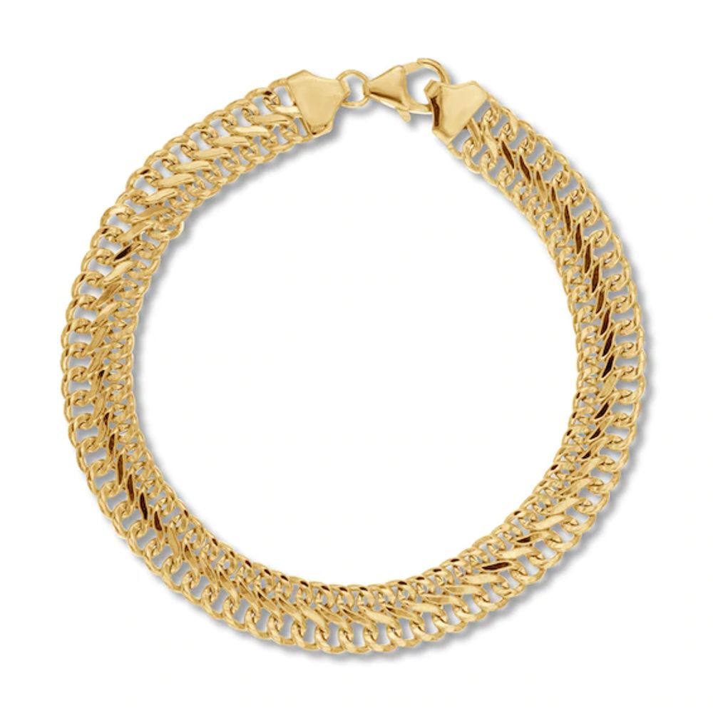Infinity Bracelet 14K Yellow Gold 7.5"