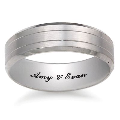 Engravable Wedding Band