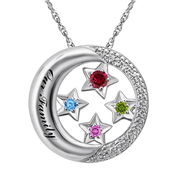 Birthstone Family & Mother's Necklace