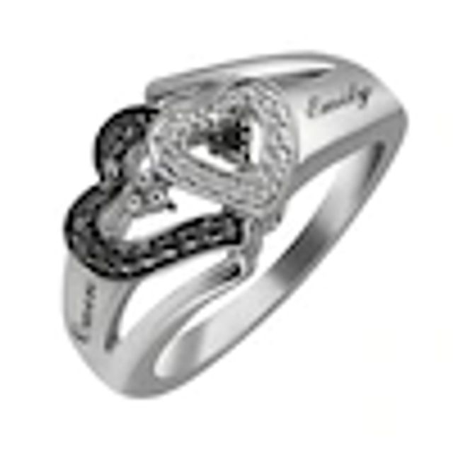 Overlap Diamond Promise Ring