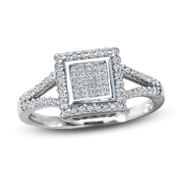 Previously Owned White Diamond Ring 1/3 ct tw 10K White Gold