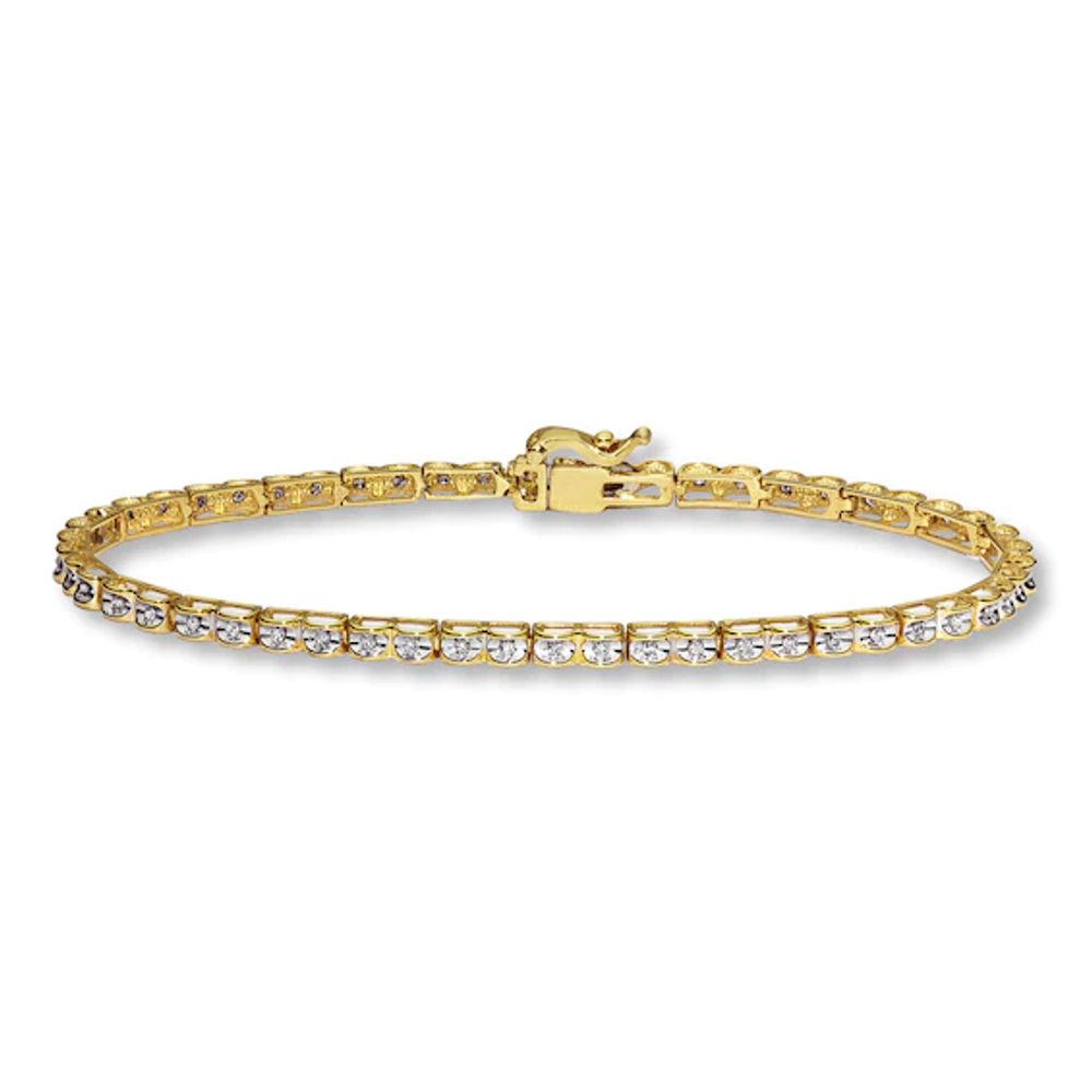Previously Owned Bracelet 1/4 ct tw Diamonds 10K Yellow Gold