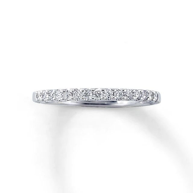 Previously Owned Wedding Band / ct tw Round-cut Diamonds 14K White Gold