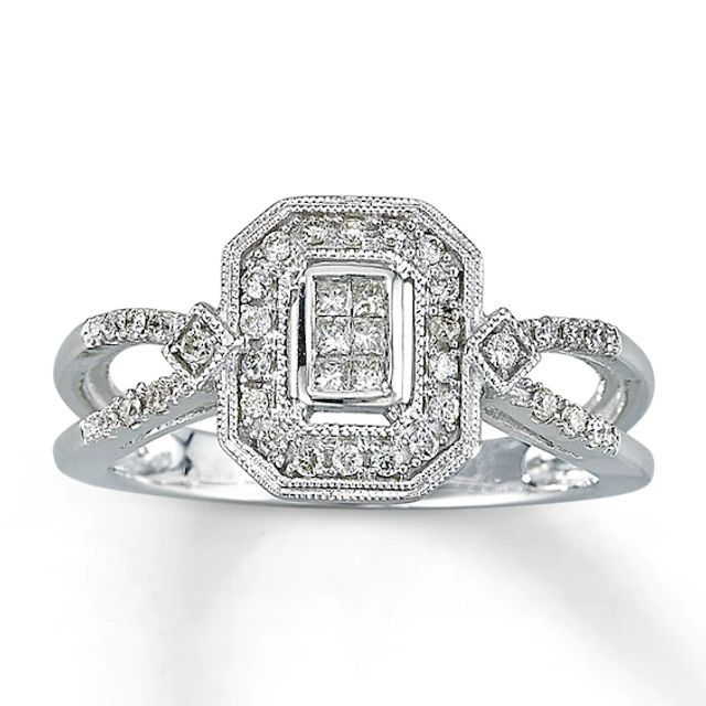 Previously Owned Ring 1/ ct tw Diamonds 10K White Gold
