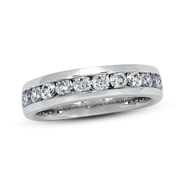 Previously Owned Diamond Anniversary Band 1 ct tw Round-cut 18K White Gold