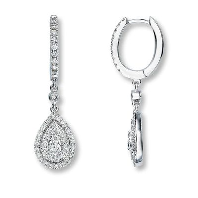 Previously Owned Neil Lane Diamond Earrings 3/4 ct tw 14K White Gold