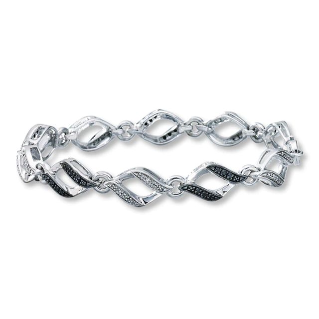 Previously Owned Diamond Bracelet 1/ ct tw Round-cut Sterling Silver