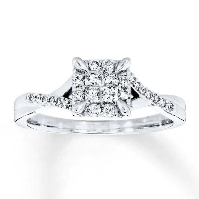 Previously Owned Ring 1/3 ct tw Diamonds 10K White Gold