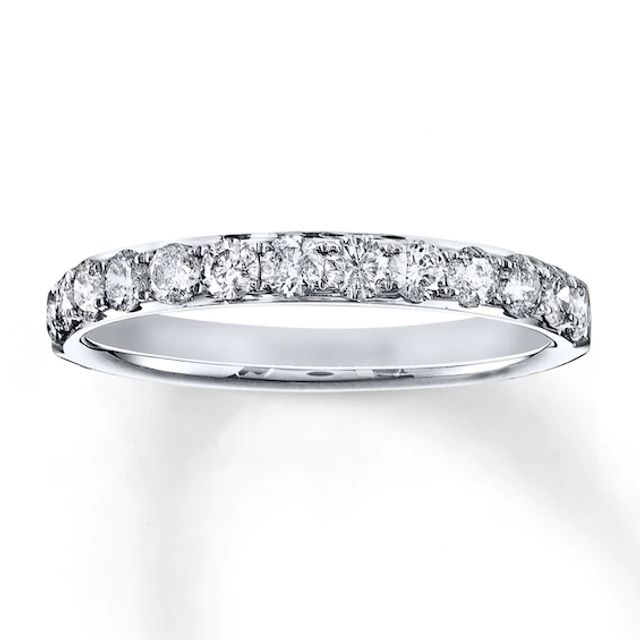 Previously Owned Diamond Anniversary Ring 3/4 ct tw Round-cut 14K White Gold
