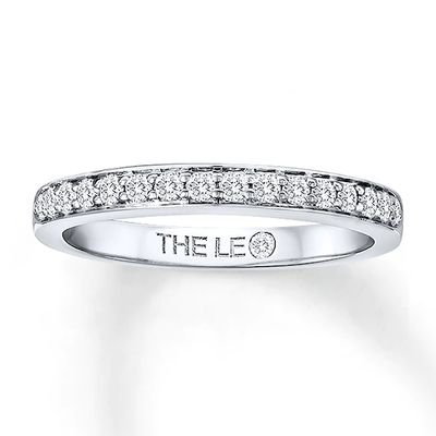 Previously Owned THE LEO Diamond Band 1/4 ct tw Round-cut 14K White Gold - Size 10