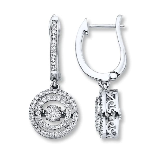 Previously Owned Unstoppable Love 1/2 ct tw Earrings 14K White Gold