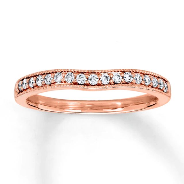 Previously Owned Diamond Ring 1/5 ct tw Round-cut 14K Rose Gold