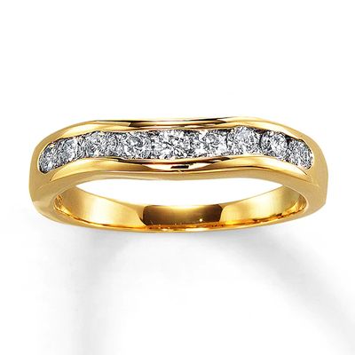 Previously Owned Diamond Enhancer Ring 1/2 ct tw Round-cut 14K Yellow Gold