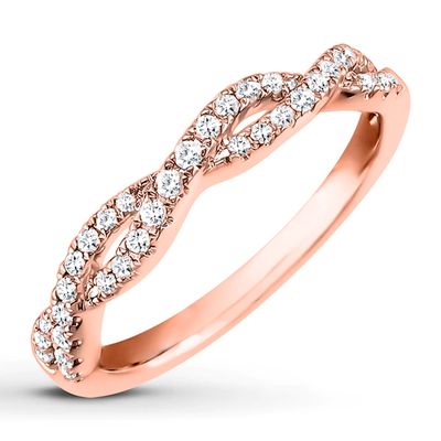 Previously Owned Diamond Anniversary Band 1/ ct tw Round-cut 10K Rose Gold