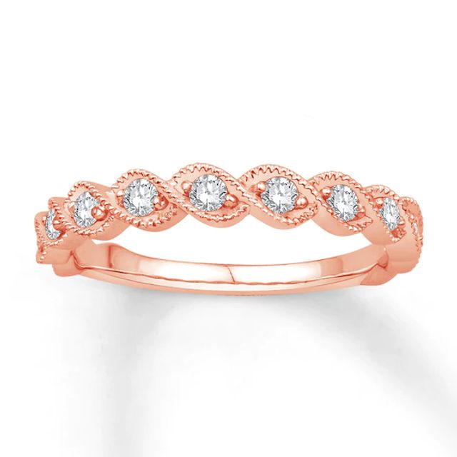 Previously Owned Diamond Anniversary Band 1/3 ct tw Round-cut 10K Rose Gold