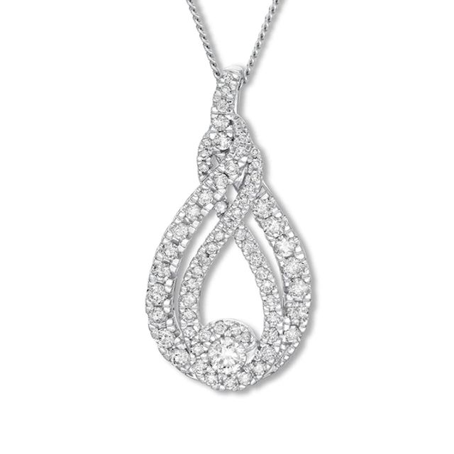 Unstoppable Love Diamond Necklace 1/4 ct tw 10K White Gold 19