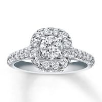 Previously Owned Neil Lane Bridal Ring 1-1/8 ct tw Round-cut Diamonds 14K White Gold - 4.25