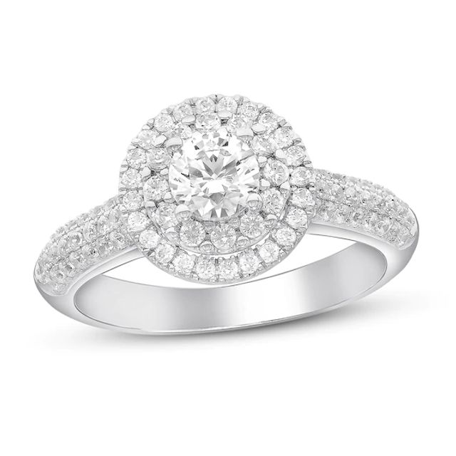 Previously Owned Diamond Engagement Ring 1 ct tw Round-cut 14K White Gold