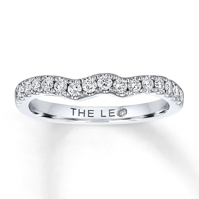 Previously Owned THE LEO Diamond Wedding Band 3/ ct tw Round-cut 14K White Gold