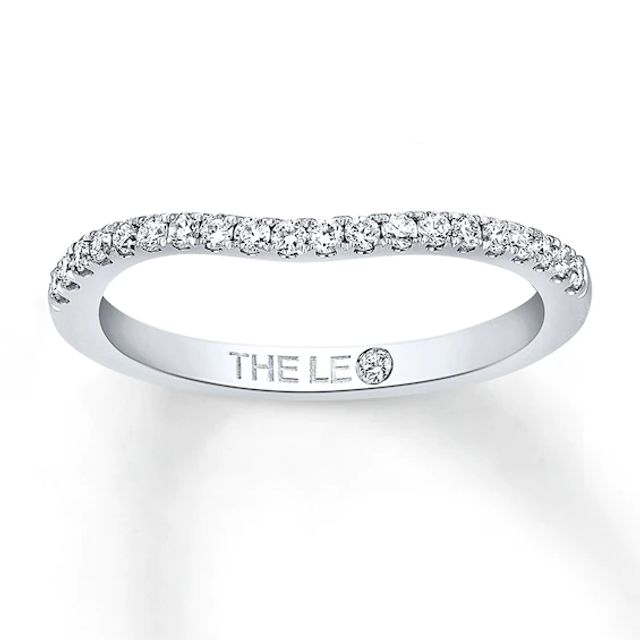 Previously Owned THE LEO Diamond Wedding Band / ct tw Diamonds 14K White Gold