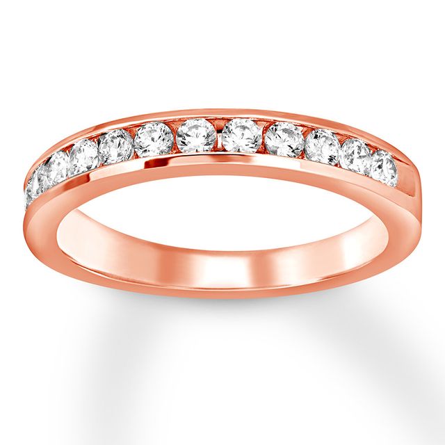 Previously Owned Diamond Anniversary Band 1/2 ct tw Round-cut 10K Rose Gold