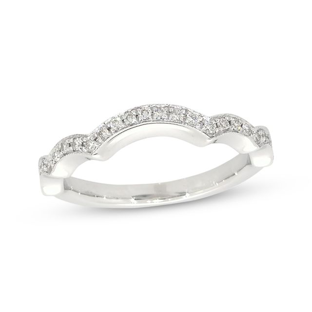 Diamond Wedding Band 1/3 ct tw Round-cut 14K White Gold