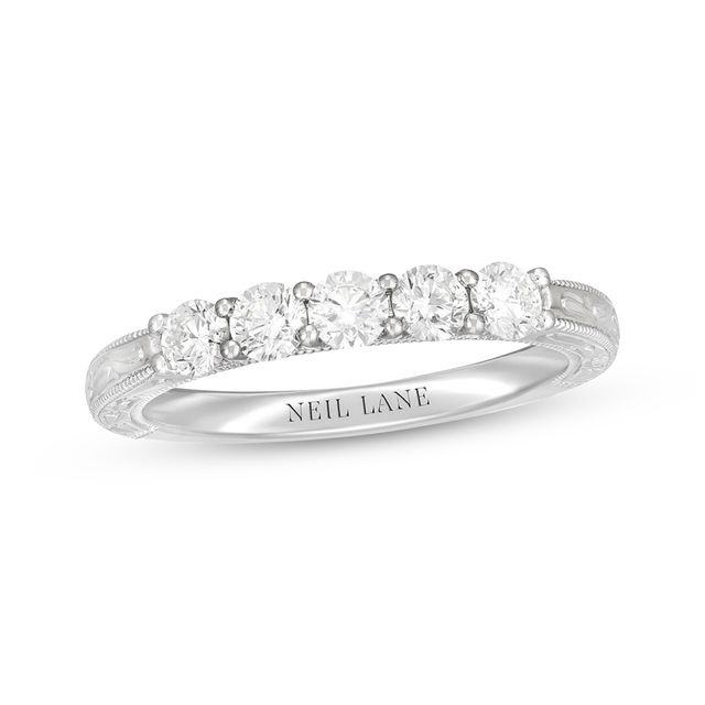 Previously Owned Neil Lane Round-Cut Diamond Anniversary Band ct tw 14K White Gold