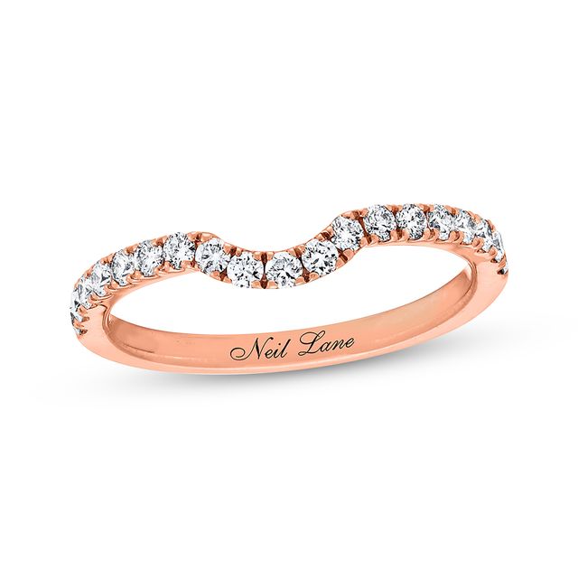 Previously Owned Neil Lane Wedding Band 3/8 ct tw Round-cut Diamonds 14K Rose Gold - Size 5