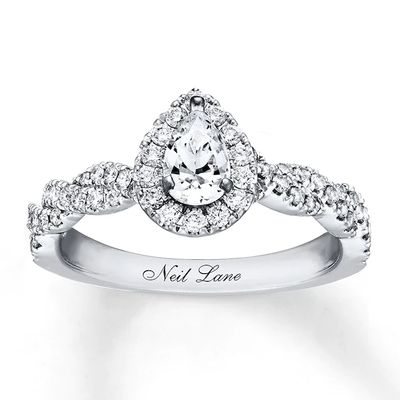 Kay Neil Lane Engagement Ring 3/4 ct tw Diamonds 14K White Gold