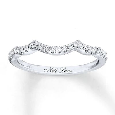 Kay Neil Lane Bridal Wedding Band 1/6 ct tw Diamonds 14K White Gold
