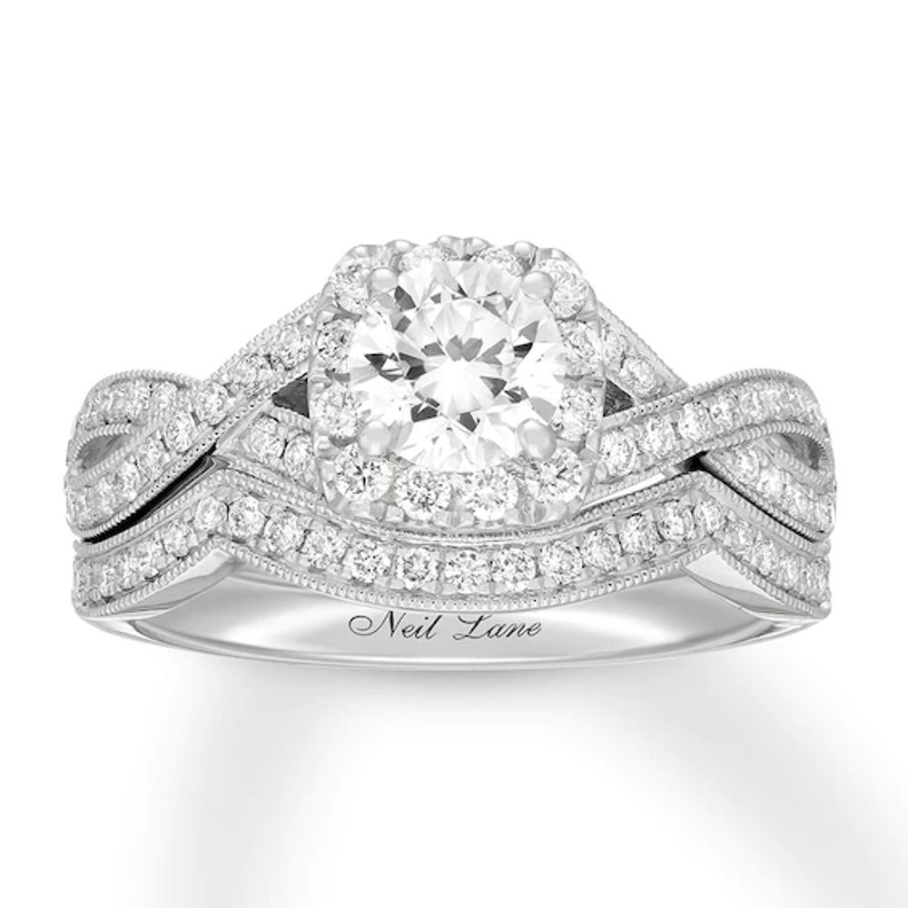 Neil Lane Diamond Bridal Set 1-1/4 Cts tw 14K White Gold