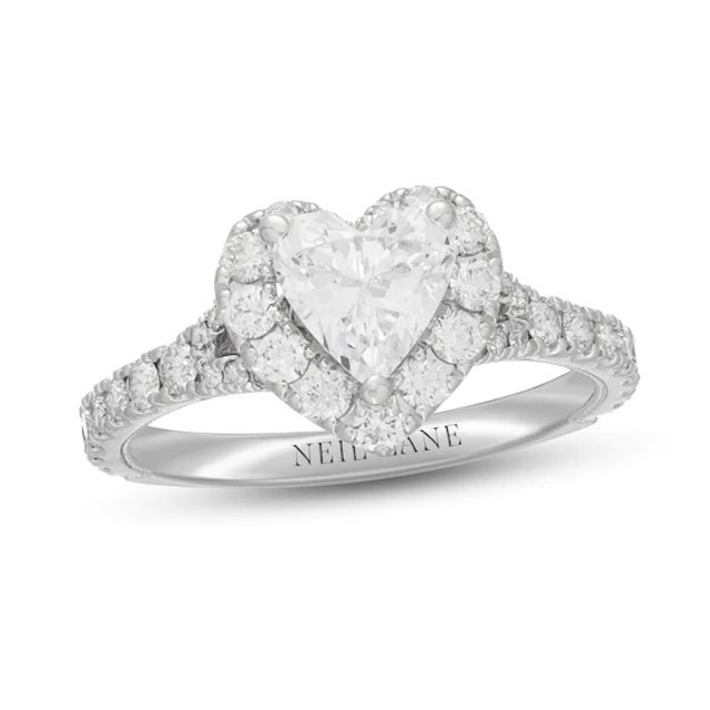 Neil Lane Diamond Engagement Ring 1 5/8 TCW 14k Rose & White Gold | eBay