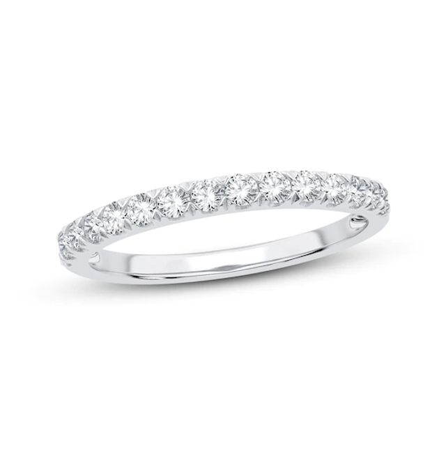 Diamond Wedding Band 1/3 ct tw Round-cut 14K White Gold