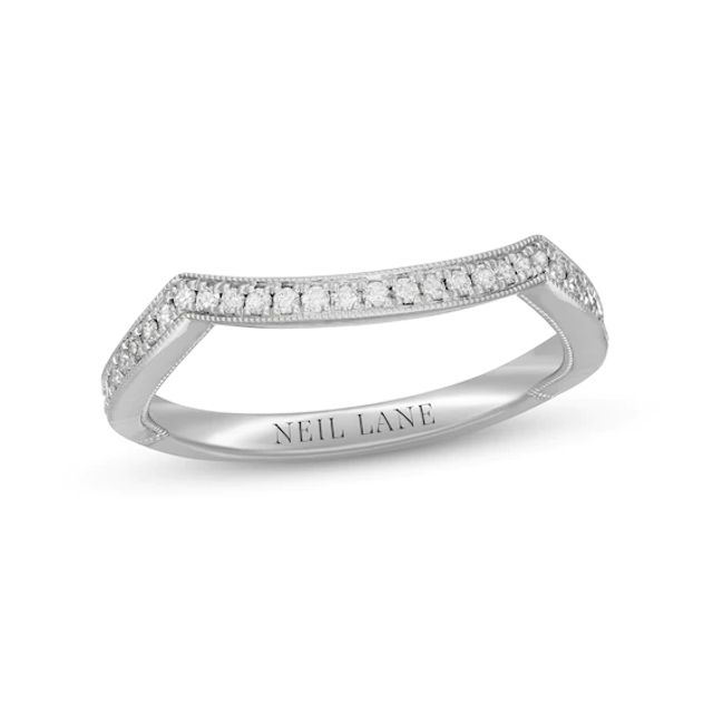 Neil Lane Diamond Wedding Band 1/5 ct tw Round-cut 14K White Gold