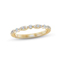 Monique Lhuillier Bliss Diamond Wedding Band 1/4 ct tw Round-cut 18K Yellow Gold