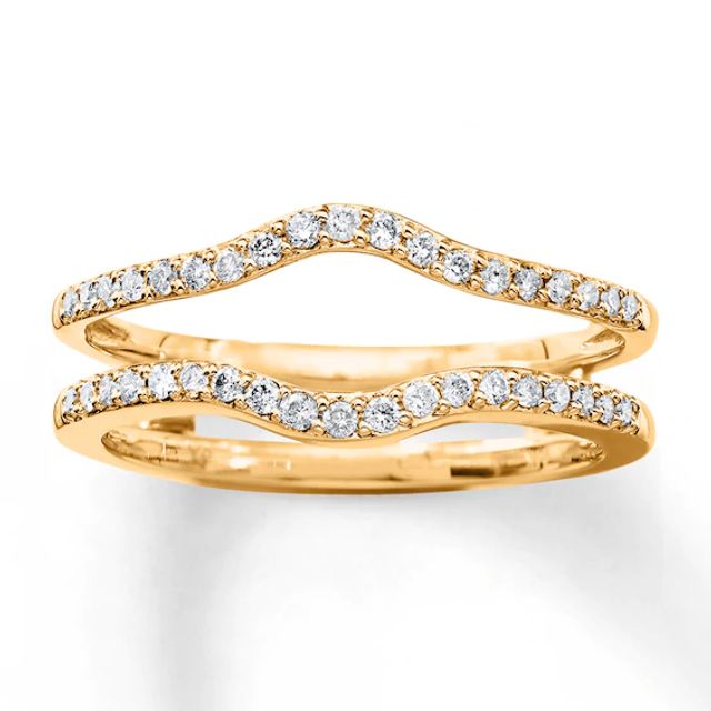 Diamond Enhancer Ring 1/4 ct tw Round-cut 14K Yellow Gold